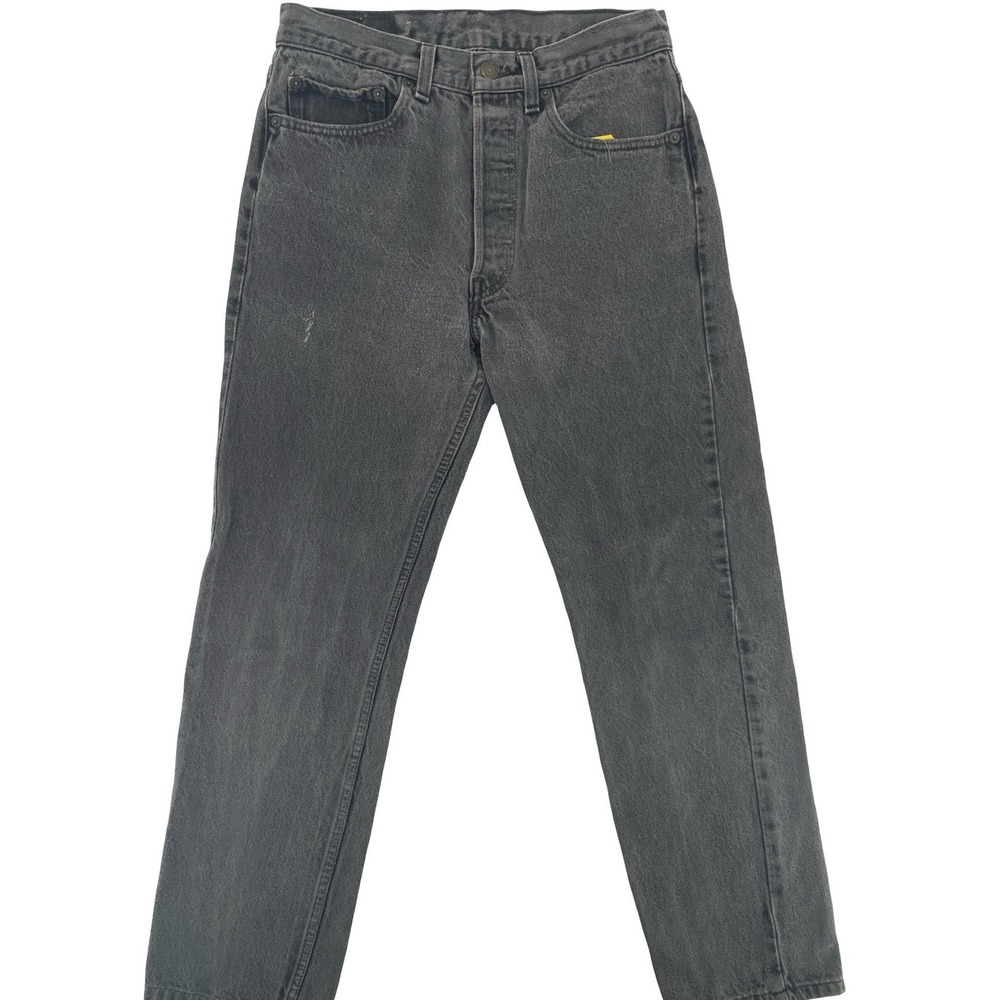 Levi's Men's Jeans 501 Straight Black Cotton Vintage 1990s W31 L30